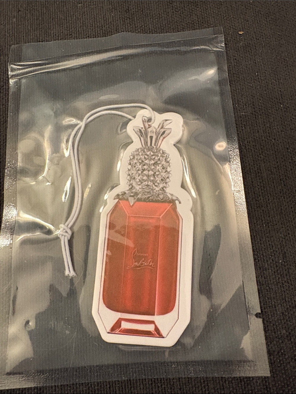 Red Pineapple Scent Hanging Tag by